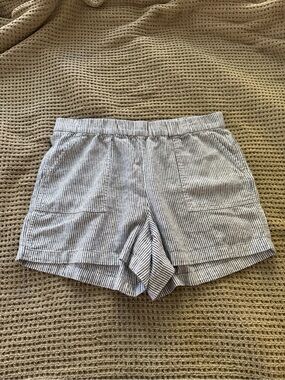 J.Crew Striped Linen Blend Shorts